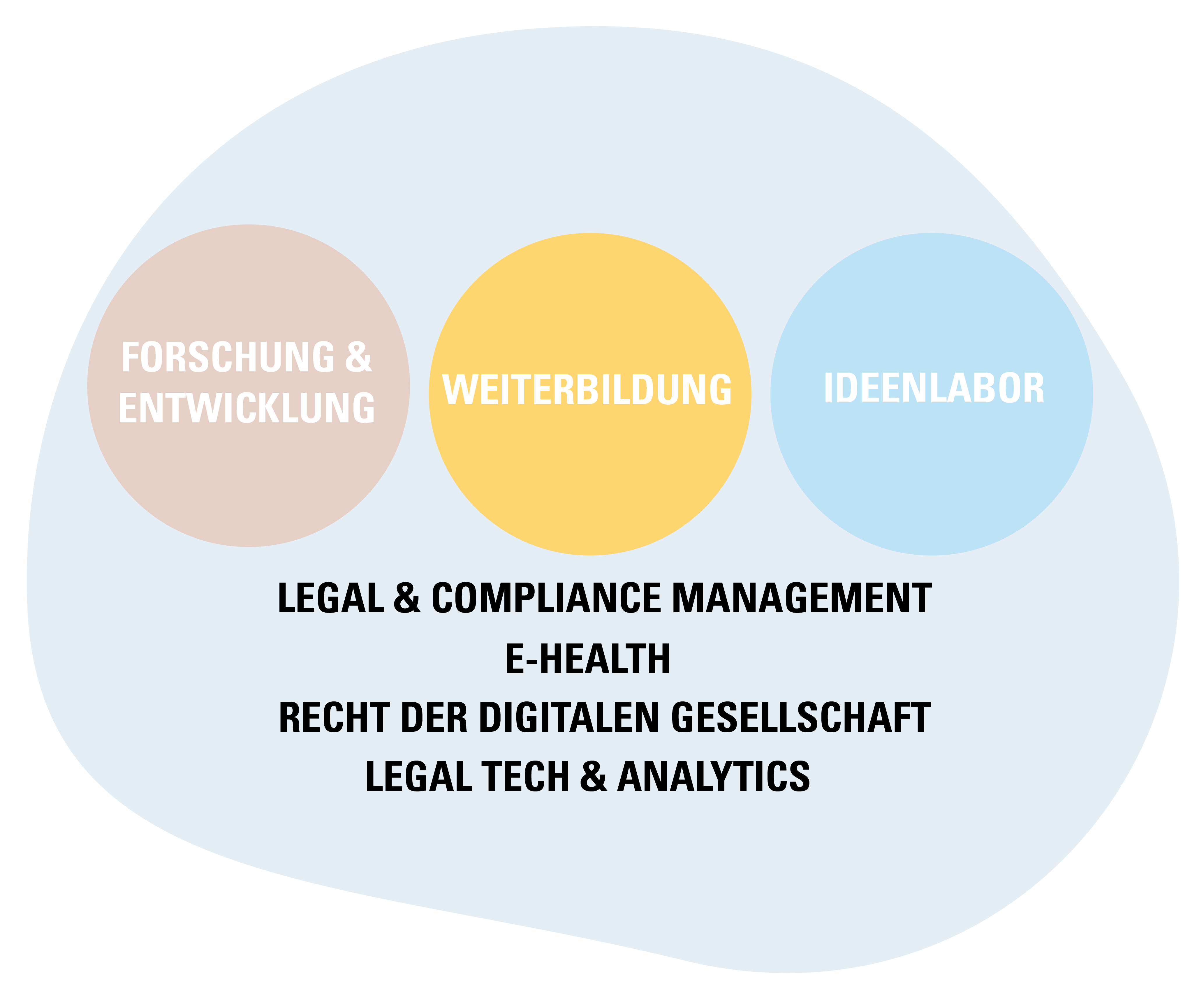 Institute for Innovation in Legal & Compliance Aufgaben Übersichtsgrafik